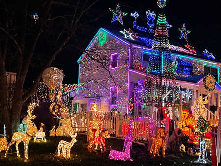 Wonderland at Roseville decorations in Fairfield, Connecticutの写真素材
