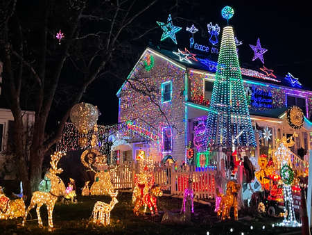 Wonderland at Roseville decorations in Fairfield, Connecticutの写真素材