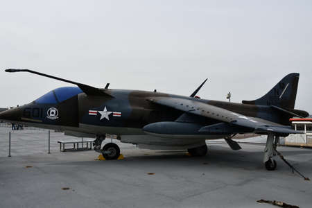 Exhibits at the Intrepid Sea, Air and Space Museum in New York Cityのeditorial素材
