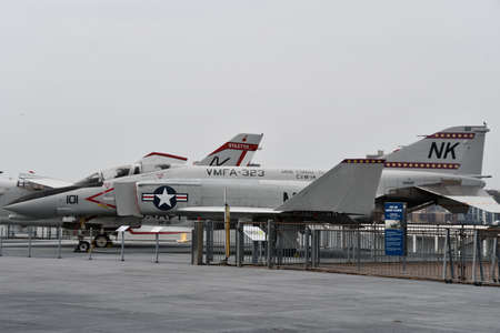 Exhibits at the Intrepid Sea, Air and Space Museum in New York City