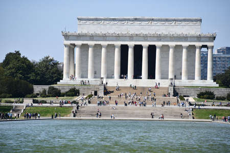 Lincoln Memorial in Washington, DCの写真素材