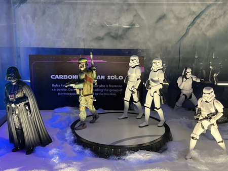 NEW YORK, NY - MAY 11: The Fans Strike Back, the largest Star Wars fan exhibit, in New York City, as seen on May 11, 2022.のeditorial素材