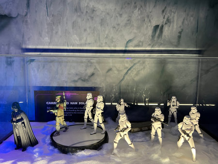 NEW YORK, NY - MAY 11: The Fans Strike Back, the largest Star Wars fan exhibit, in New York City, as seen on May 11, 2022.のeditorial素材