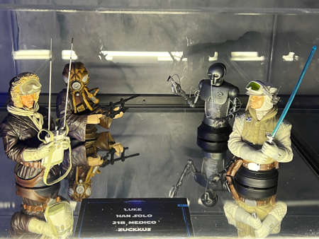NEW YORK, NY - MAY 11: The Fans Strike Back, the largest Star Wars fan exhibit, in New York City, as seen on May 11, 2022.のeditorial素材