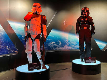 NEW YORK, NY - MAY 11: The Fans Strike Back, the largest Star Wars fan exhibit, in New York City, as seen on May 11, 2022.のeditorial素材