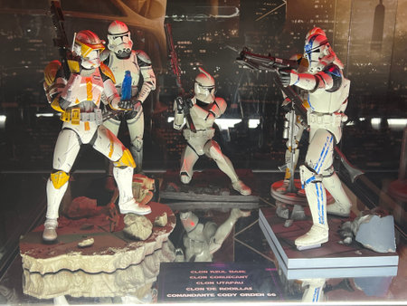 NEW YORK, NY - MAY 11: The Fans Strike Back, the largest Star Wars fan exhibit, in New York City, as seen on May 11, 2022.のeditorial素材