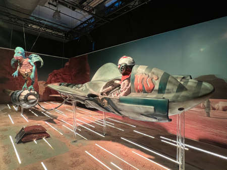 NEW YORK, NY - MAY 11: The Fans Strike Back, the largest Star Wars fan exhibit, in New York City, as seen on May 11, 2022.のeditorial素材