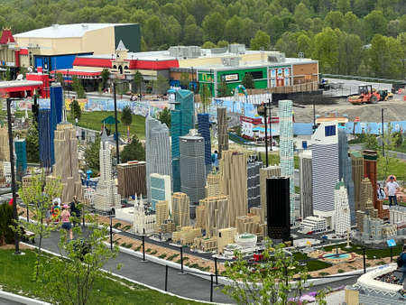 GOSHEN, NY - MAY 14: Miniland at Legoland in Goshen, New York, as seen on May 14, 2022.のeditorial素材