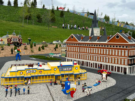 GOSHEN, NY - MAY 14: Miniland at Legoland in Goshen, New York, as seen on May 14, 2022.のeditorial素材