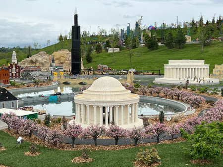 GOSHEN, NY - MAY 14: Miniland at Legoland in Goshen, New York, as seen on May 14, 2022.のeditorial素材