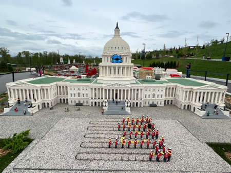 GOSHEN, NY - MAY 14: Miniland at Legoland in Goshen, New York, as seen on May 14, 2022.のeditorial素材