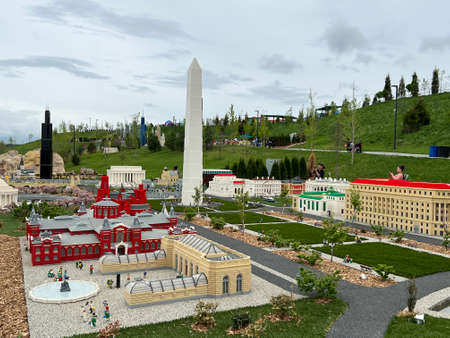 GOSHEN, NY - MAY 14: Miniland at Legoland in Goshen, New York, as seen on May 14, 2022.のeditorial素材