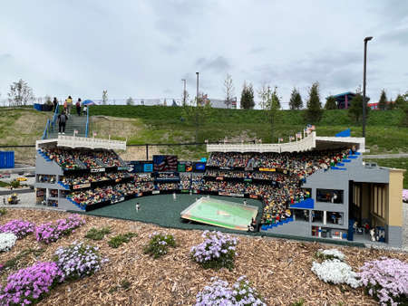 GOSHEN, NY - MAY 14: Miniland at Legoland in Goshen, New York, as seen on May 14, 2022.のeditorial素材