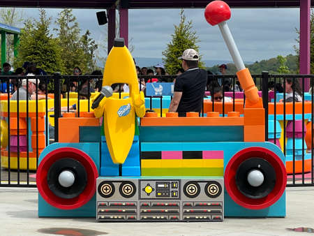 Brick Street at Legoland in Goshen, New Yorkの写真素材