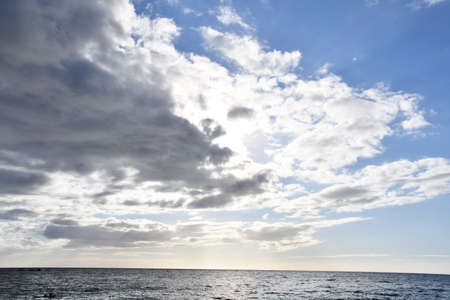 Sunset over the Pacific Ocean from Waimea on Big Island in Hawaiiの写真素材