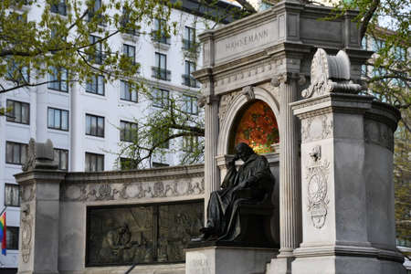 Samuel Hahnemann Monument in Washington DCの写真素材