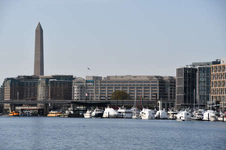 Washington Monument in Washington DCの写真素材