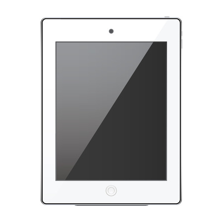 New realistic tablet modern style isolated on white background.のイラスト素材