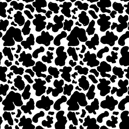 Animal skin hand drawn texture, Vector seamless pattern, sketch drawing animal skin print.のイラスト素材