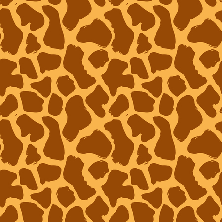 Animal skin hand drawn texture, Vector seamless pattern, sketch drawing animal skin print.のイラスト素材