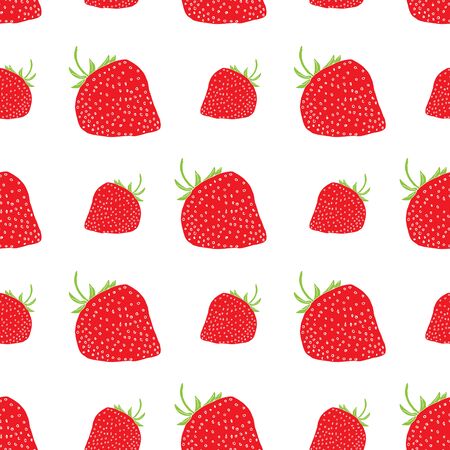 Jam label design template. for strawberry dessert product with hand drawn sketched fruit and background. Doodle strawberry illustration brand identityのイラスト素材