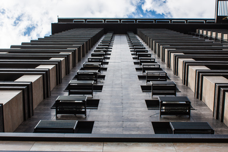 Modern facade of perspective viewの写真素材