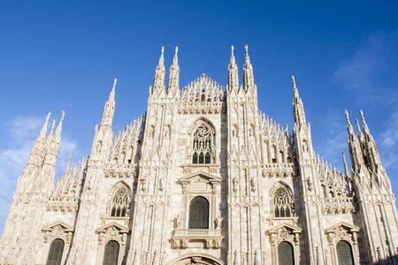MILAN, ITALY - FEBRUARY 11, 2016. Duomo di Milano, Milan Cathedral famous italian landmark, main...