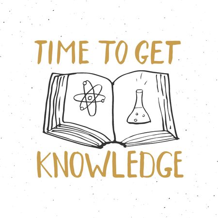 Back to School Calligraphic Lettering. Calligraphy Lettering with School Elements, sketch doodles. Hand Drawn Text Vector illustration .のイラスト素材