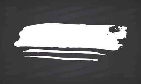 Brush stroke hand drawn grunge texture vector illustration isolated on white background.のイラスト素材