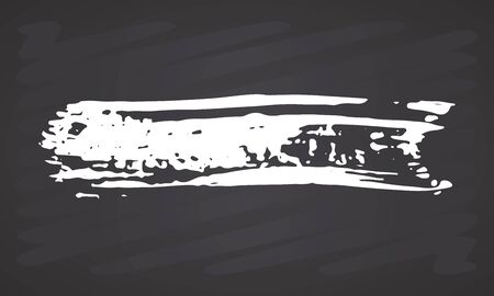 Brush stroke hand drawn grunge texture vector illustration isolated on white background.のイラスト素材