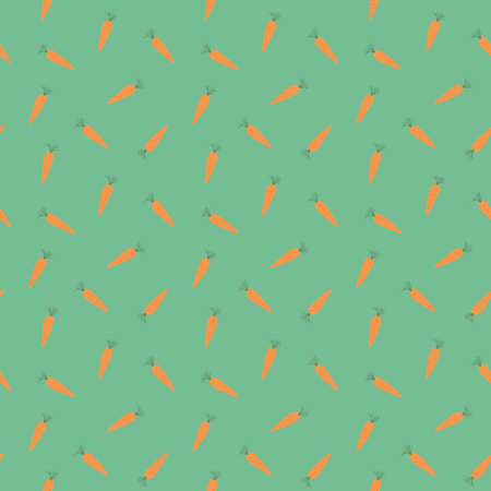 Carrot Vegetables seamless pattern. Vegetarian healthy bio food background, Vegan organic eco...