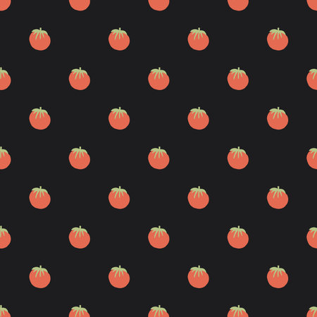 Tomato Vegetables seamless pattern. Vegetarian healthy bio food background, Vegan organic eco...