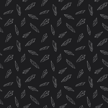 Crystal or natural mineral seamless pattern. vector illustration.のイラスト素材