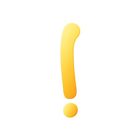 Game UI asset. Gaming user interface attention mark icon. vector illustration.のイラスト素材
