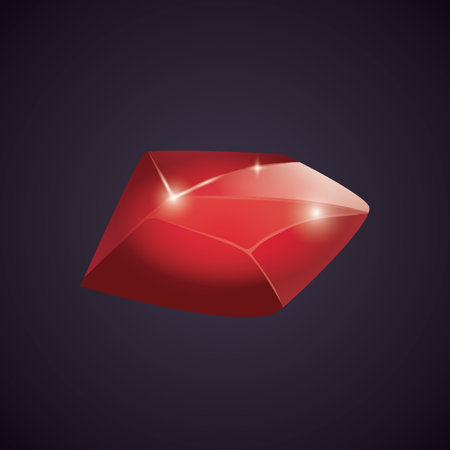 Crystal and natural mineral. Cartoon Magic Gemstone. Game asset. vector illustration.のイラスト素材