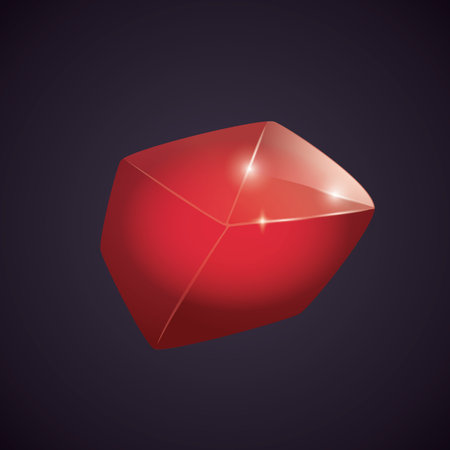 Crystal and natural mineral. Cartoon Magic Gemstone. Game asset. vector illustration.のイラスト素材