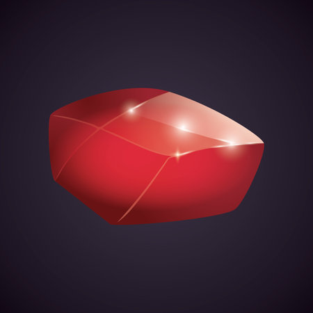 Crystal and natural mineral. Cartoon Magic Gemstone. Game asset. vector illustration.のイラスト素材