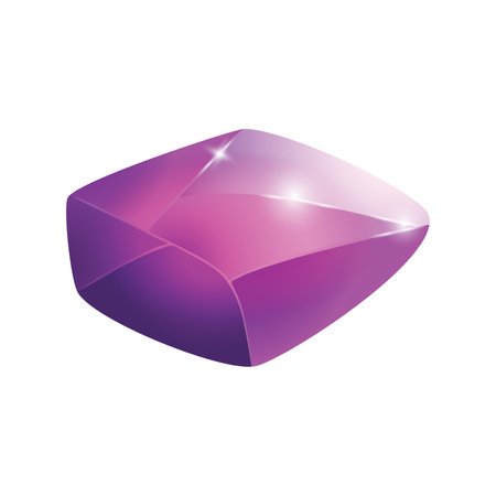 Crystal and natural mineral. Cartoon Magic Gemstone. Game asset. vector illustration.のイラスト素材