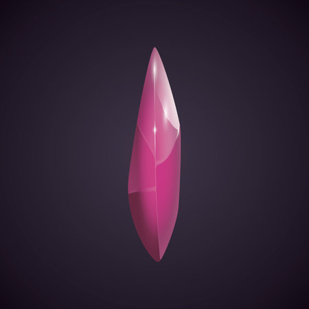 Crystal and natural mineral. Cartoon Magic Gemstone. Game asset. vector illustration.のイラスト素材