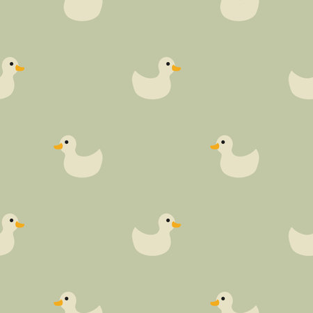 Cute rubber duck Seamless Pattern, Cartoon ducks Background vector Illustrationのイラスト素材