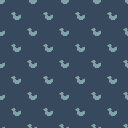Cute rubber duck Seamless Pattern, Cartoon ducks Background vector Illustrationのイラスト素材