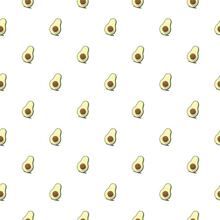 Avocado seamless pattern. Vegan organic eco fruit background. vector illustration.のイラスト素材