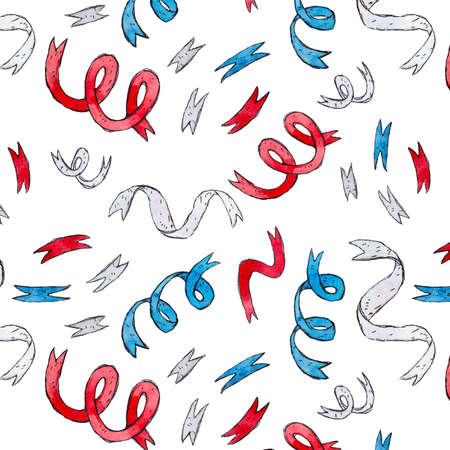 4th of july pattern independence dayのイラスト素材