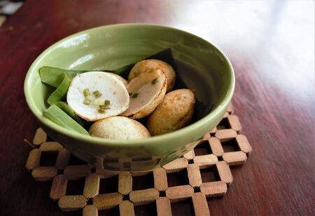 Kanom Krok, Dessert of Thai traditional sweetmeatの写真素材