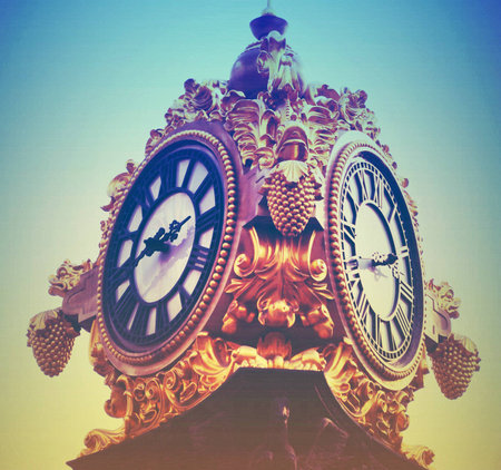 Tianjin wudadao Street clocks