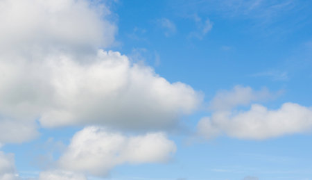Blue sky with white clouds