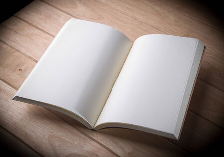 Blank open notebook の写真素材