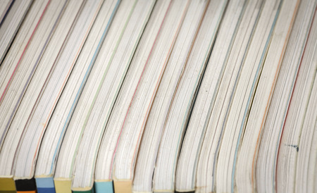 Book arranged in a row.の写真素材
