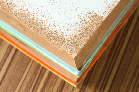 Pile of old books.の写真素材