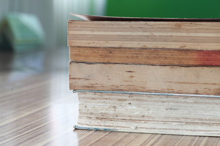Pile of old books.の写真素材